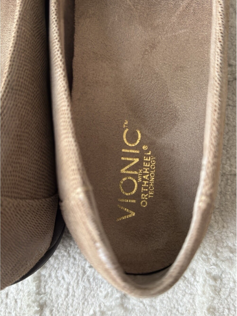 Vionic Alda Horsebit Loafers Women’s US 9 Wide Pewter Embossed Leather Comfort - Picture 2 of 9